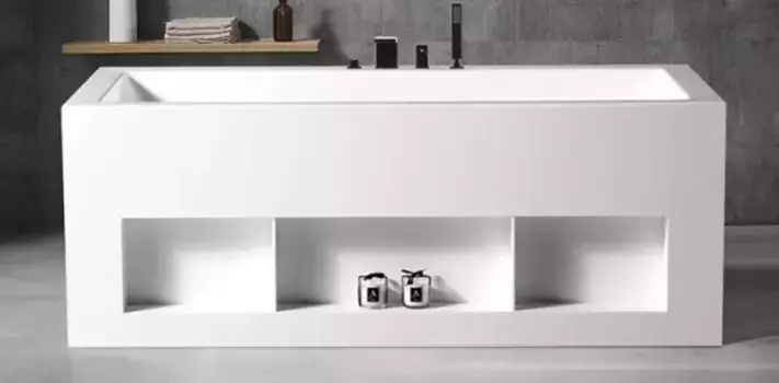 Ванна акриловая «Abber» AB9339-1.7 170/80 с каркасом с сифоном белая