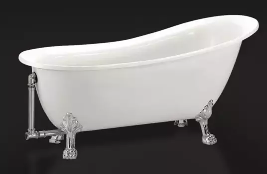 Ванна акриловая «Belbagno» BB06 155/76 без опор без сифона белая