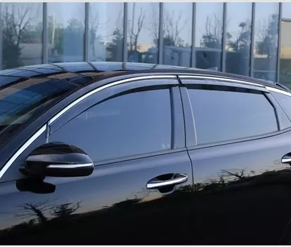 Дефлекторы на окна с хром молдингом для KIA Optima 2016 -