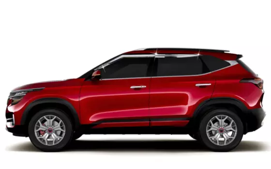 Дефлекторы окон хромированные 4 элемента для КИА Селтос ( KIA Seltos ) 2020