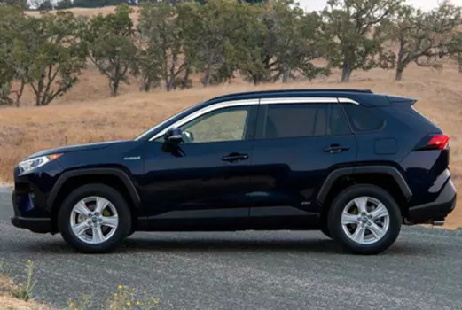 Дефлекторы окон хромированные для Toyota RAV4 ( Тойота Рав4 )