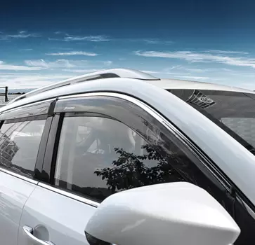 Дефлекторы окон с хром молдингом для Changan CS35 Plus