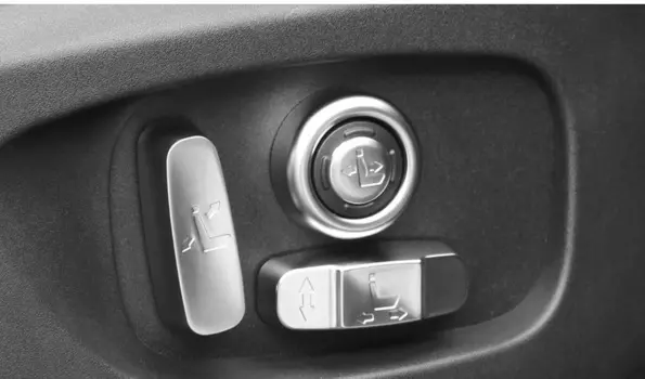Декоративные накладки на кнопки регулировки сиденья для Land Rover Discovery 5 2017 -