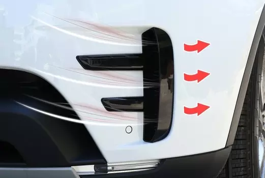 Декоративные накладки на противотуманные фары fake air для Land Rover Discovery 5 2017 -