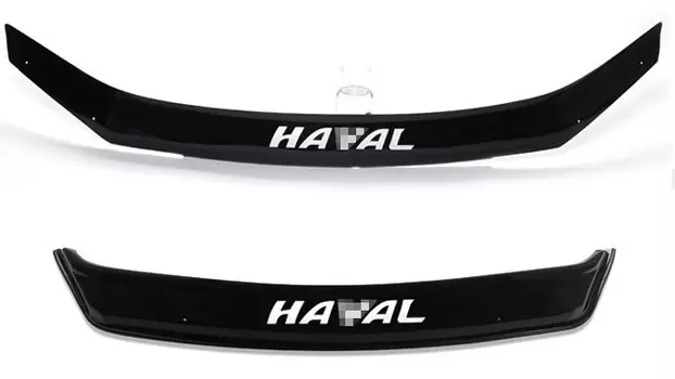 Дефлектор капота (2 формы, с надписью / без надписи) для Haval H6 2014 - 2019