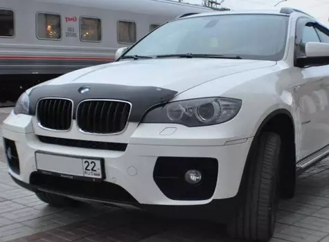 Дефлектор капота, темный (короткий) SIM SBMWX50712S BMW X5/X6 2007 - 2013