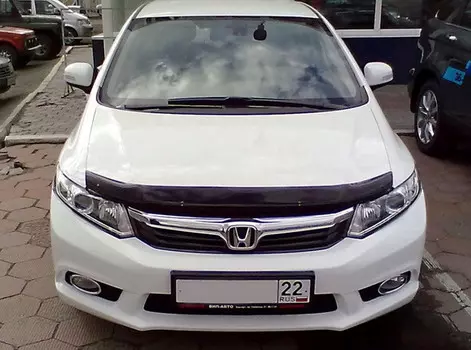 Дефлектор капота, темный (SD) SIM SHOCIVS1212 Honda Civic 2012 - 2015