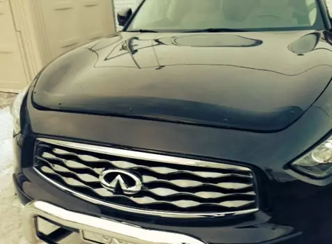 Дефлектор капота, темный SIM SINFX350912 Infiniti FX 37 2008 - 2014