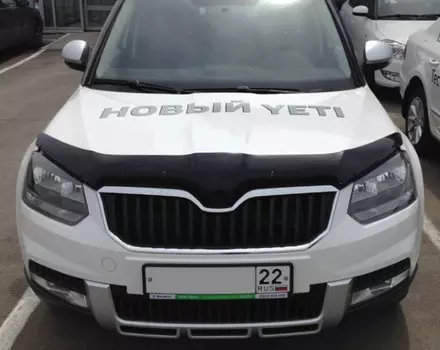 Дефлектор капота, темный SIM SSCYET1312 Skoda Yeti 2014-