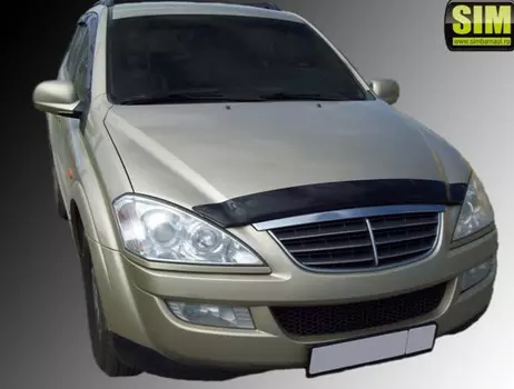 Дефлектор капота, темный SIM SSSKYR0612 Ssangyong Kyron 2007 - 2015