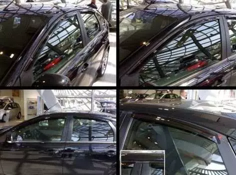 Дефлекторы боковых окон, 4 части (темные) Breeze EGR BRFOCUS08SW Ford Focus (2G) 2005-