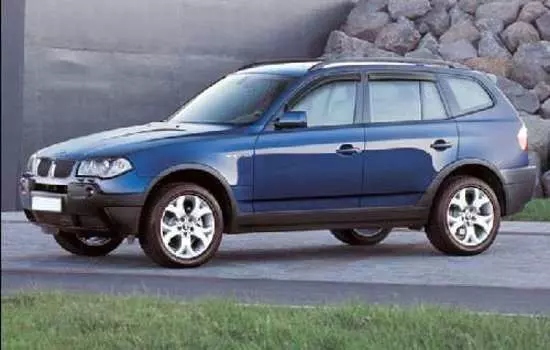 Дефлекторы боковых окон, 4 части (темные) EGR 92410003B BMW X3 (1G) E83 2003-