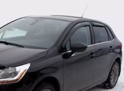 Дефлекторы боковых окон, темные, 4 части (HB) SIM SCIC41132 Citroen C4 2011-