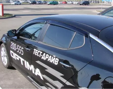 Дефлекторы боковых окон, темные, 4 части SIM SKIOPT1032 KIA Optima 2011 - 2013
