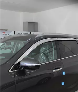 Дефлекторы на окна хромированные (4 штуки) AUTOCOVER для Sorento Prime (2015 - по н.в. )