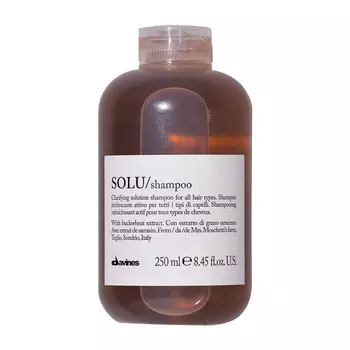 Активно освежающий шампунь Davines для глубокого очищения волос "Solu", 250 мл