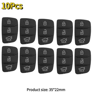 Запасной 3-кнопочный дистанционный брелок для Hyundai I10 I20 I30 IX35 Kia K2 K5 Rio Sportage, запасные части, 5/10 шт.