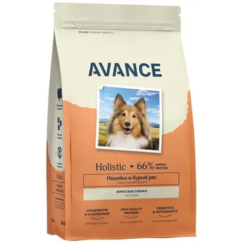 Avance Holistic Kitten сухой корм для котят, с ИНДЕЙКОЙ и бурым рисом - 3 кг холистик для котят с индейкой для всех пород мешок Российский корм 1 уп. х 1 шт. х 3 кг