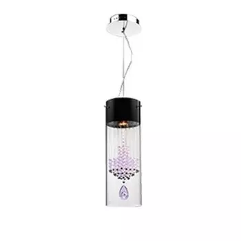 Светильник подвесной N-Light 2632 2632/1 chrome MR11 12V 35W, purple crystal