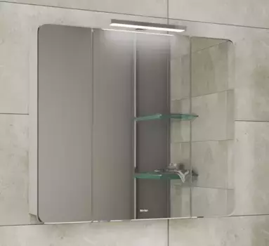 Зеркальный шкаф «Albert&Bayer» Elegance 80/70BM без света белый