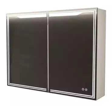 Зеркальный шкаф «Art&Max» Merano 100/80 с подсветкой Bianco Lucido