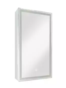 Зеркальный шкаф «Art&Max» Techno 35/65 с подсветкой белый правый