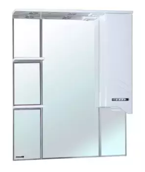 Зеркальный шкаф «Bellezza» Дрея 85 с подсветкой белый правый