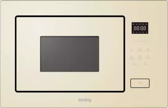 Встраиваемая микроволновая печь KORTING KMI 827 GB, бежевое стекло