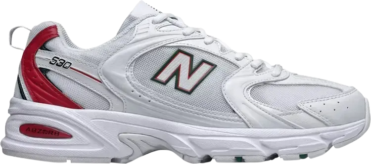 Кроссовки New Balance 530 'White Red', белый