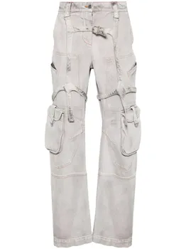 Зауженные брюки карго Laundry OFF-WHITE, фиолетовый
