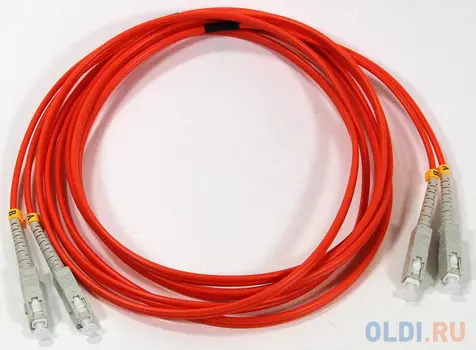 Оптический шнур SC-SC,UPC, MM (многомодовый), Duplex, VCOM