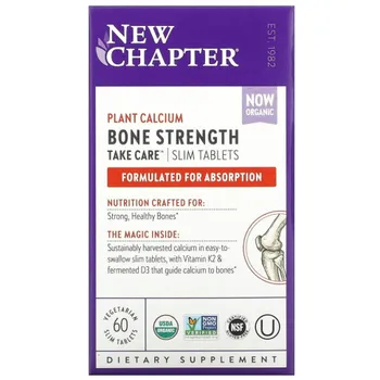 New Chapter, Bone Strength Take Care, 60 вегетарианских таблеток для снижения веса