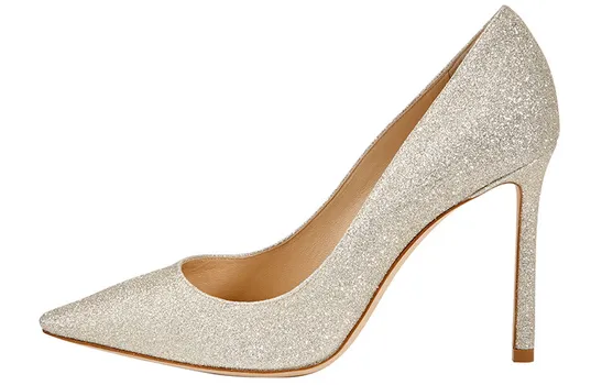 Туфли Jimmy Choo Romy High Heels Women's White Gold