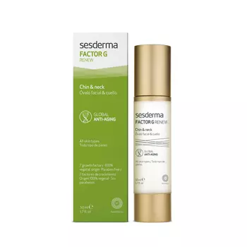Sesderma Омолаживающее средство для овала лица и шеи FACTOR G RENEW Oval face &amp; neck, 50 мл. (Sesderma, Factor G)