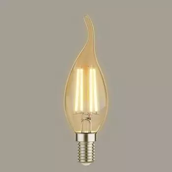 Лампа светодиодная Lexman Candle CF35 E14 220-240 В 4.5 Вт янтарная 470 лм теплый белый свет