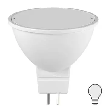 Лампа светодиодная Lexman Frosted G5.3 175-250 В 5.5 Вт матовый 500 лм нейтральный белый свет