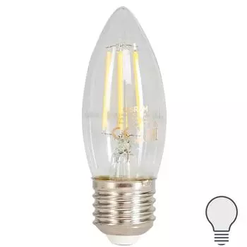Лампа светодиодная Osram E27 220 В 5 Вт свеча прозрачная 660 лм белый свет