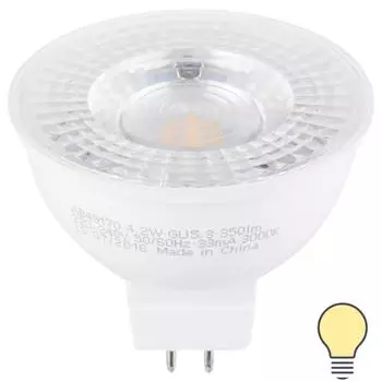 Лампа светодиодная Osram спот GU5.3 4.2 Вт 350 Лм тёплый белый