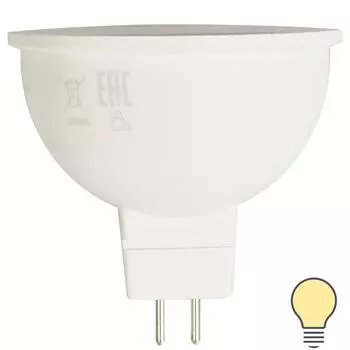 Лампа светодиодная Osram Star GU5.3 220 В 7 Вт спот матовая 700 лм жёлтый свет для диммера