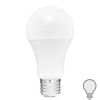 Лампа светодиодная с датчиком освещенности E27 Uniel Smart 200-250 В 10 Вт груша матовая 900 лм, белый свет