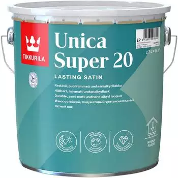 Лак полуматовый Tikkurila Unica Super ЕР 2.7 л