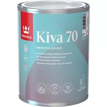 Лак для мебели акриловый глянцевый Tikkurila Kiva 70 0.9 л