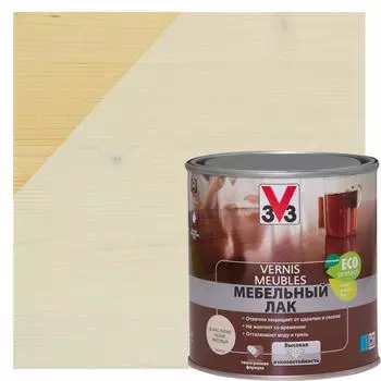 Лак для мебели V33 акриловый цвет белый 0.5 л