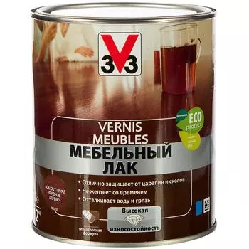 Лак для мебели V33 акриловый цвет красное дерево 1 л