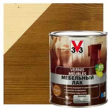 Лак для мебели V33 акриловый цвет тиковое дерево 1 л