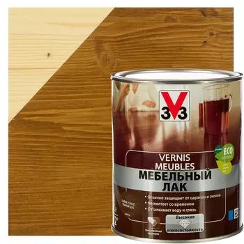 Лак для мебели V33 акриловый цвет тёмный дуб 1 л