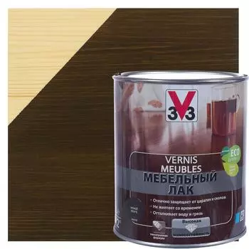 Лак для мебели V33 акриловый цвет венге 1 л