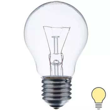 Лампа накаливания Osram шар E27 60 Вт 710 Лм груша, прозрачная, свет тёплый белый