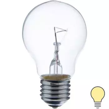 Лампа накаливания Osram шар E27 75 Вт прозрачная свет тёплый белый