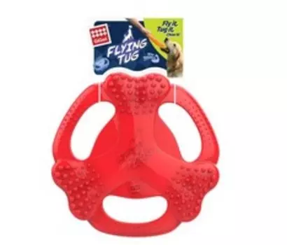 GiGwi Dog Flying Tug / Игрушка Гигви для собак Тяни-Бросай 25х25х3см